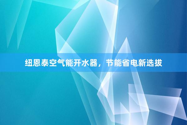 纽恩泰空气能开水器，节能省电新选拔